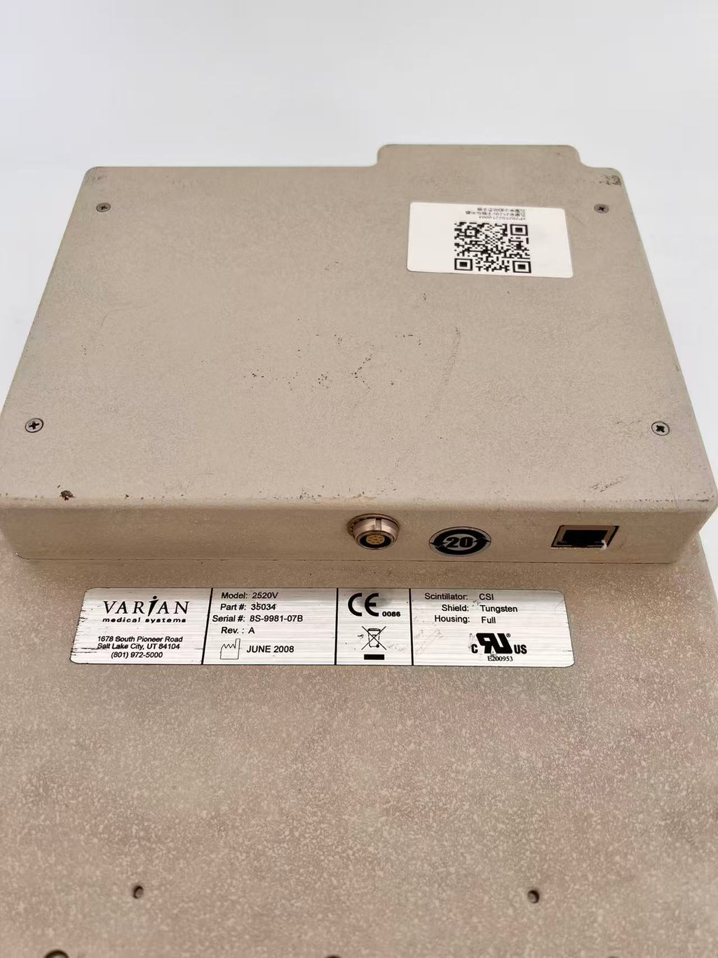 MODEL:2520V    SN:8S-9981-07B